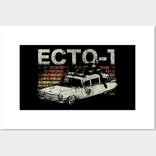 Retro Ecto 1 Wall Art by FanFreak